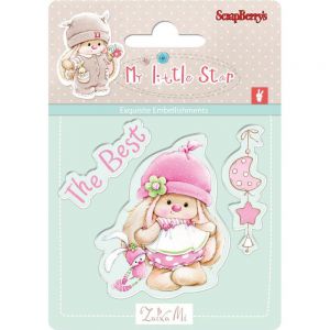 Stemple akrylowe ScrapBerry's 7cm, Best Bunny